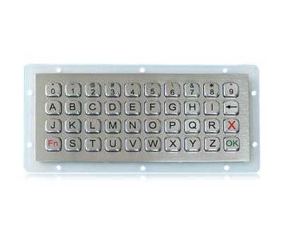 China Security 40 Keys Panel Mount Keyboard , Industrial Metal Keyboard Weatherproof for sale