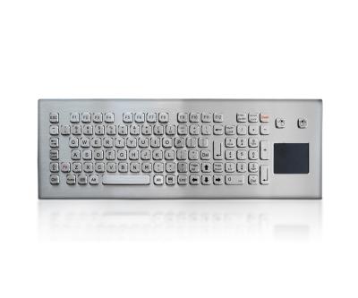 China Metal Stainless Steel Industrial Keyboard With Touchpad For Kiosk for sale