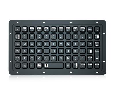 China Embedded Rugged Military Silicone Rubber Keyboard 69 Keys USB Backlit Keyboard for sale