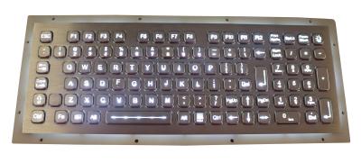 China Rugged 102 Keys Panel Mount Keyboard / Laptop Industrial Keyboard In Metal for sale
