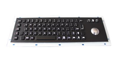 China Custom SS Vandalproof Sealed Black Metal Keyboard Interface PS2 / Usb Available for sale