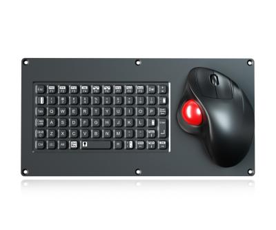 China Compact Format Military Keyboard With 69 Keys And Ergonomic Trackball Mouse en venta