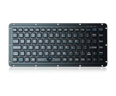 China Embedded Silicone Industrial Keyboard With Blue Trackpoint And Carbon-On-Gold Switches for sale