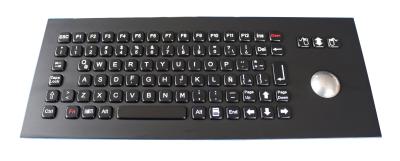 China 82 Keys Industrial Metal Mechanical Keyboard With 800 DPI Optical Trackball for sale