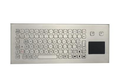 China IP68 Rugged Industrial Metal Keyboard With Scroll Function Sealed Touchpad for sale