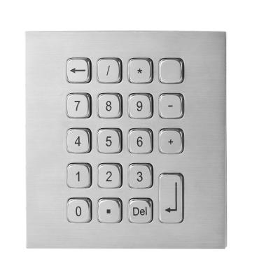 China 19 Keys Water Proof Metal Keypad Stainless Steel desk top solution with USB and PS2 interface for sale
