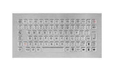 China Vandal Proof Rugged Panel Mount Keyboard , Stainless Steel Keyboard for Self Service Kiosk for sale