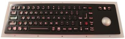China 76 keys IP67 dynamic vandal proof industrial and military marine level keyboard for sale