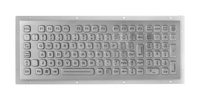 China Industrial 102 Keys Panel Mount Keyboard dynamic water proof stainless steel for sale