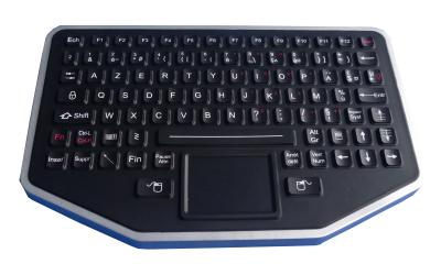 China Flat Desktop Silicone Industrial Keyboard , Silicone Rubber Keypad With Optional Housing for sale