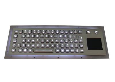 China 2mm Key Travel  Wireless Keyboard With Touchpad Stainless Steel Kiosk IP67 for sale