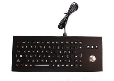 China 85 Keys IP65 Desk Top Metal Industrial Keyboard With Trackball Customized Layout for sale