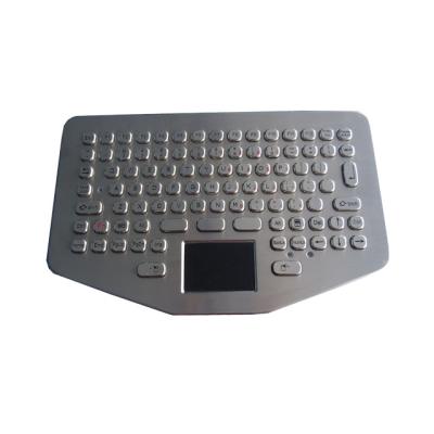 China IP65 Static Vehicle Metal Ruggedized Keyboard Waterproof Touchpad 94 keys for sale