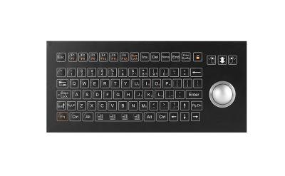 China Omron Switch Industrial Keyboard IP65 800DPI Dynamic Membrane Keyboard for sale