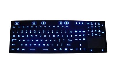 China Washable Silicone Keyboard Industrial With Numeric Keypad Backlight for sale