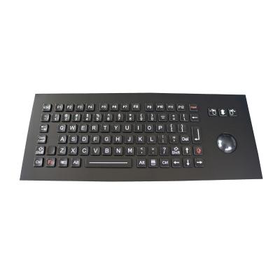China SUS304 PS2 USB Marine Metal Keyboard With Backlit Trackball for sale