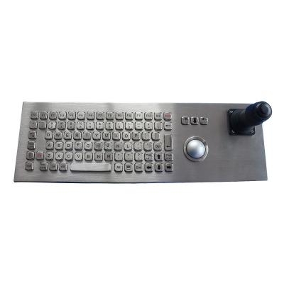 China 800DPI IP68 Stainless Steel Joystick Keyboard With Trackball Mouse for sale