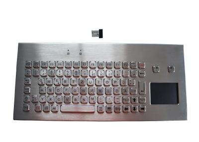 China Wireless Metal Keyboard IP67 With Touchpad IP67 Movable Desk Top 2.4G for sale