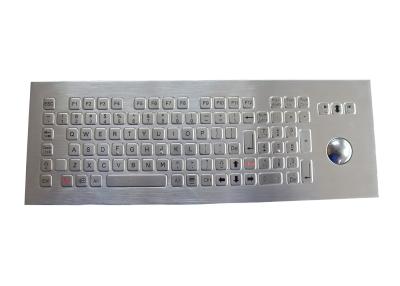 China 400DPI Metal Industrial Keyboard 104 Keys With Mechanical Trackball for sale
