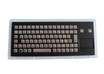 China IP67 PS2 Industrial Keyboard With Touchpad Black Titanium for sale