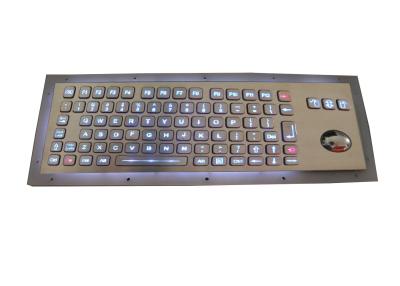 China Curso longo USB retroiluminado 800DPI do teclado industrial do metal IP67 à venda
