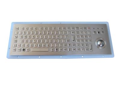 China 107 Keys Industrial Trackball Keyboard IP67 Panel Mounted Dynamic for sale