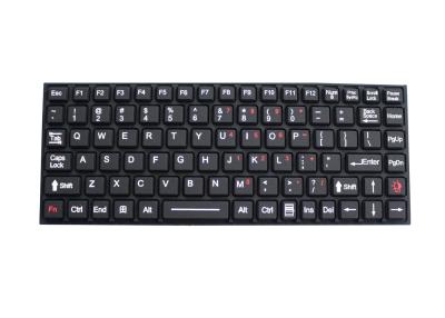 China Emc Rubber Silicone Keyboard White Backlight 89 Keys For Ruggedized Computer for sale