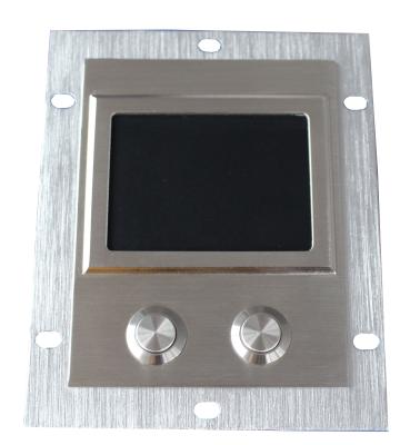 China IP65 high sensitive industrial 304 steel touchpad with 2 short stroke key buttons for sale