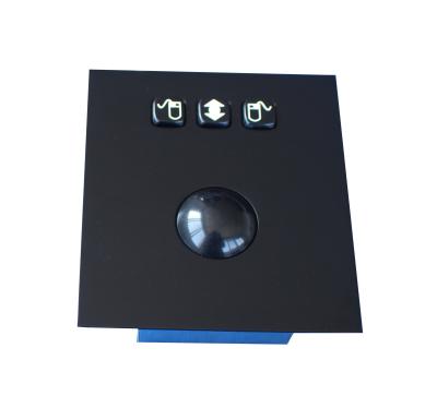 China Black Industrial Trackball Pointing Device / kiosk trackball abrasion - resistant for sale