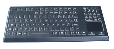 China 108 IP68 keys washable antimicrobial silicone industrial keyboard for medical for sale