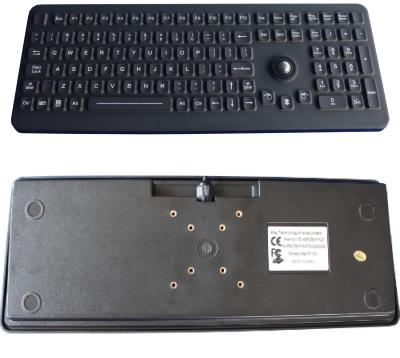 China Industrial Medical Silicone Computer Keyboard With Washable Trackball for sale