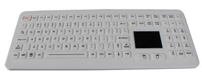China 108 keys silicone rubber medical keyboard with rough touchpad and USB interface for sale