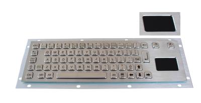 China Stainless steel vandal - proof panel mount  Industrial Mini Keyboard / metallic keyboard for sale