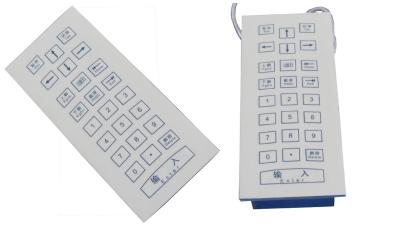 China Rugged medical membrane numeric keypad with top panel mounting and USB interface for sale