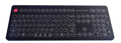 China Robust polycarbonate cased washable membrane keyboard with numeric keypad for sale
