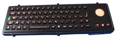 China Farsi black panel mount keyboard / illuminated usb keyboard IEC 60512-6 for sale