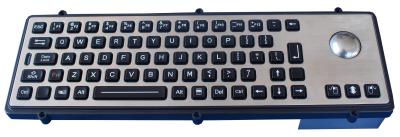 China 71keys reinforced rear panel mount keyboard with LED and trackball version for sale
