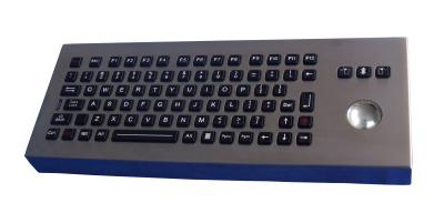 China Waterproof IP65 Desktop Industrial Keyboard With Trackball /  rollerball keyboard for sale