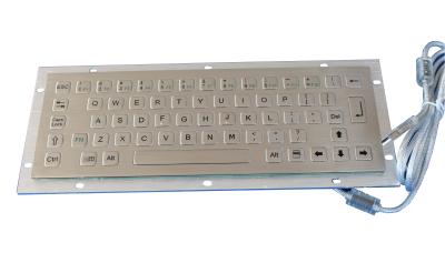 China Stainless Steel Industrial Mini Keyboard for ticket vending machine with USB or PS/2 port for sale