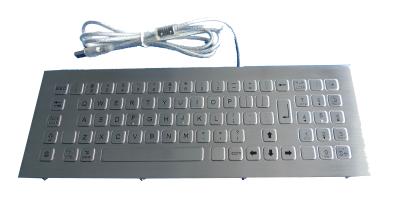 China PS2 , USB Panel Mount metal Keyboard / Kiosk Keyboard with 79 keys , numeric keys for sale