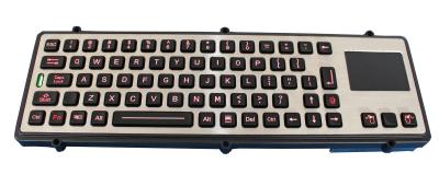 China Backlight sealed & ruggedized Industrial Keyboard With Touchpad RoHS CE FCC IP65 for sale