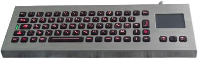 中国 IP65 はタッチパッド、デスクトップのバックライトを当てられたキーボードが付いている産業キーボードに耐候性を施します 販売のため