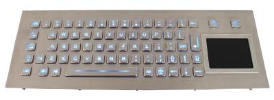 中国 70のキー タッチパッドのキオスクのキーボードが付いている険しいバックライトを当てられたUSBのキーボード 販売のため