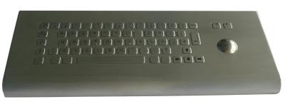 China Short stroke keyboard / industrial kiosk keyboard with trackball , 66 keys OEM and ODM for sale