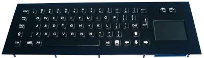 China Ultra thin IP65 Dynamic Industrial Black Metal Keyboard Durable Vandal resistant for sale