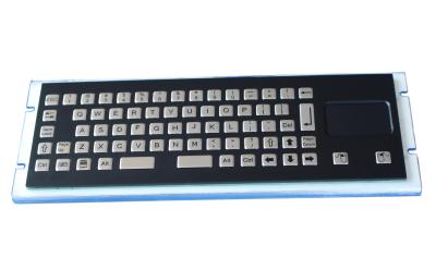 Cina 67 chiavi anneriscono la tastiera del metallo con il touchpad reso resistente, keyboad del computer del metallo in vendita