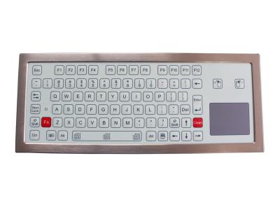 China Steel Plate Membrane Ruggedized Keyboard 81 Keys IP68 With Touchpad for sale
