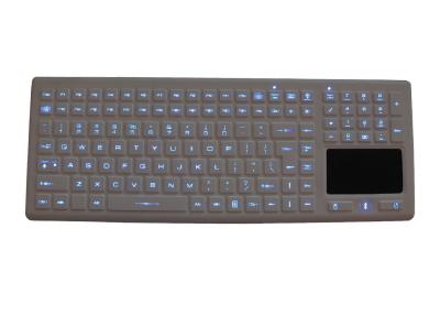 China Touchpad Backlit Rubber Silicone Industrial Keyboard 12 Function Keys / Numeric Keys for sale