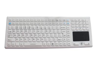 China Teclado Desktop lavável médico das chaves industriais de borracha do teclado 124 do silicone à venda