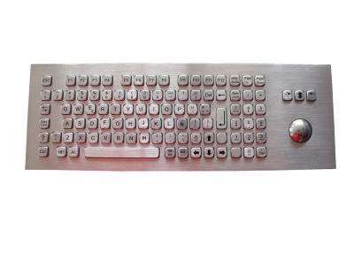 China 400 DPI 38.0mm Mechanical Trackball Panel Mount Keyboard for sale